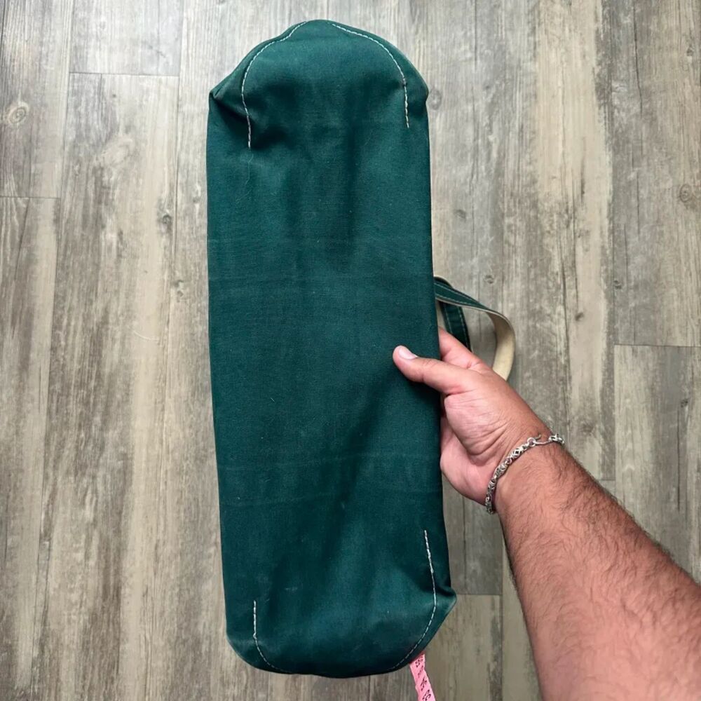 Vintage L.L. Bean Boat And Tote Green Canvas Tote Bag - Picture 2 of 6